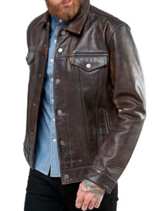 mens-trucker-buff-rustic-shirt-collar-brown-leather-jacket